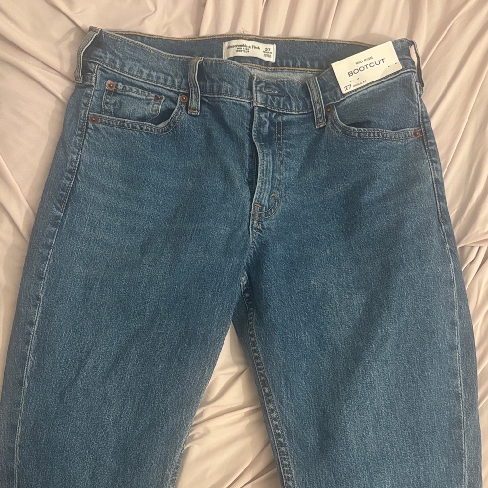 Abercrombie & Fitch Women's Blue Boot Cut Jeans